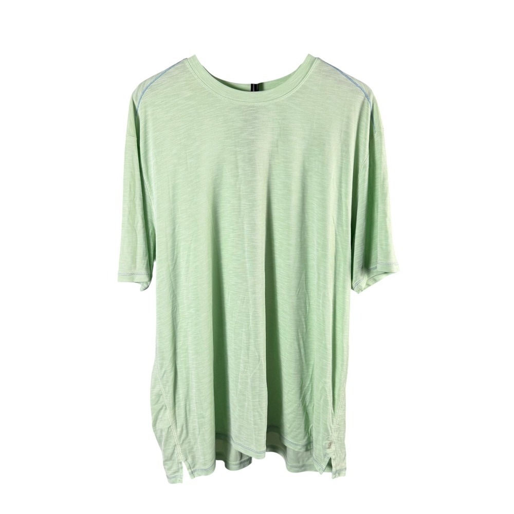 Tommy Bahama Mens 3XL T-Shirt Mint Green Heather Short Sleeve Crew Neck Slub